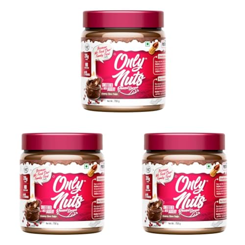 Image of Doctors Choice Only Nuts High Protein Peanut Butter | Creamy Choco Fudge Flavour | 23g Protein Spread | No Fillers | No Palm Oil | Healthy Nut Butter | 750g (Pack of 3)