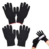 VARKAGE 4 Stück Hitzeschutz Handschuh Lockenstab, Hitzebeständige Handschuhe, Hitzehandschuh Lockenstab für Hitze Glätteisen Handschuhe Haarwerkzeuge