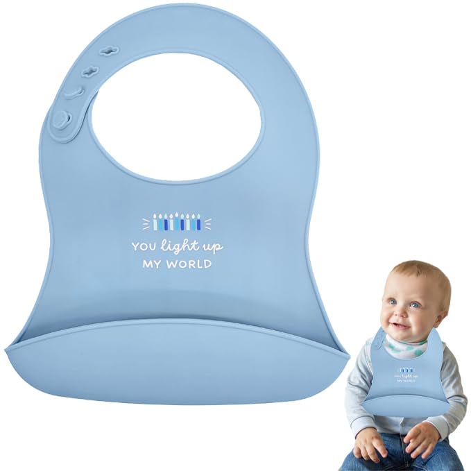 The Dreidel Company Hanukkah Baby Bib