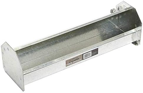 Double-Tuf® Metal Poultry Trough Feeder | Galvanized Steel Poultry Trough Feeder | 18″