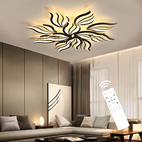 Lampe de salon plafonnier design noir pour vos soirées et moments en famille