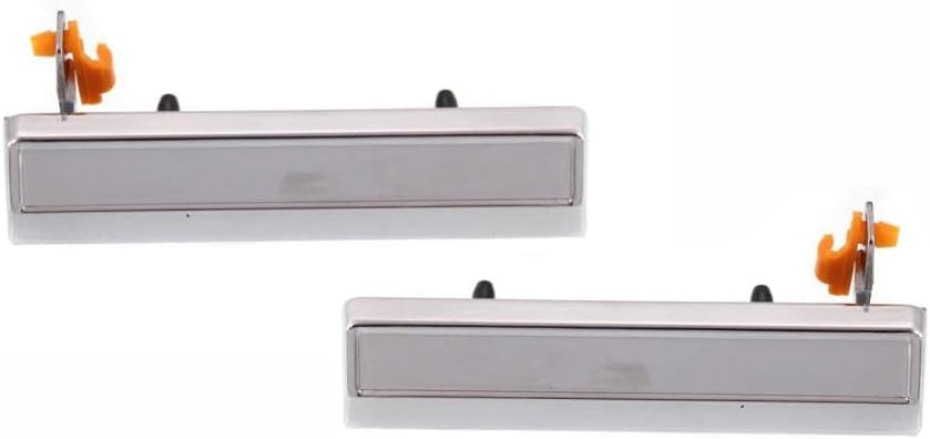 For Chevy Caprice 1980-1990 Exterior Door Handle Driver and Passenger Side | Pair | Front | Chrome | All Submodels | Metal | Zinc | Replacement For GM1310115, GM1311115 | 20111713, 20111712