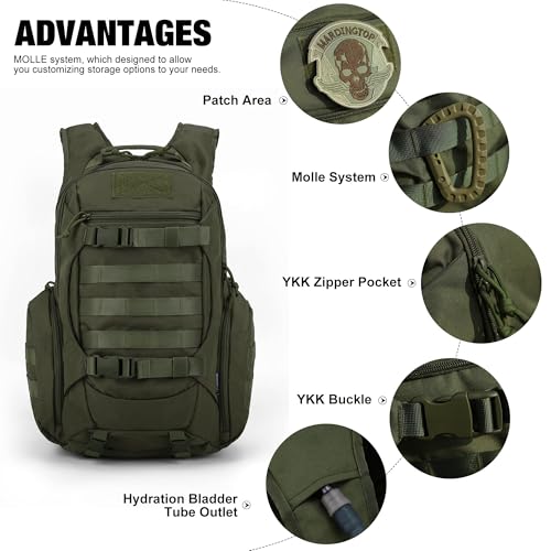 Foto von Mardingtop 28L Rucksack Taktischer Trekkingrucksacke Rucksäck Outdoor Wanderrucksäcke für Camping Wandern Reisen
