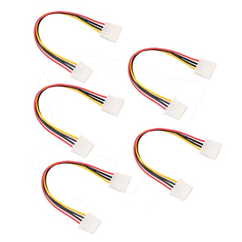 5 pz Molex Extension Cable 4 Pin 5.25 Male to