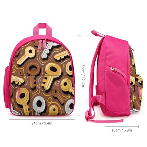 Mysterious Key Mini Backpack Light Weight Small Travel Backpack Shopping Travel Daypack2