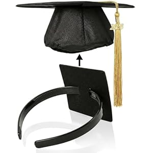 Graduation Cap Headband, Firm Anti-...