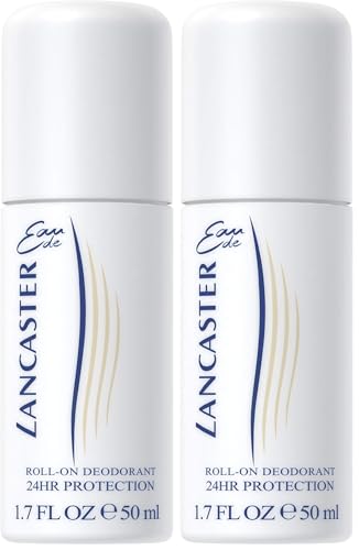 LANCASTER EAU DE LANCASTER - Desodorante roll-on para hombre y mujer - Para todo tipo de pieles- 50 ml (Paquete de 2)