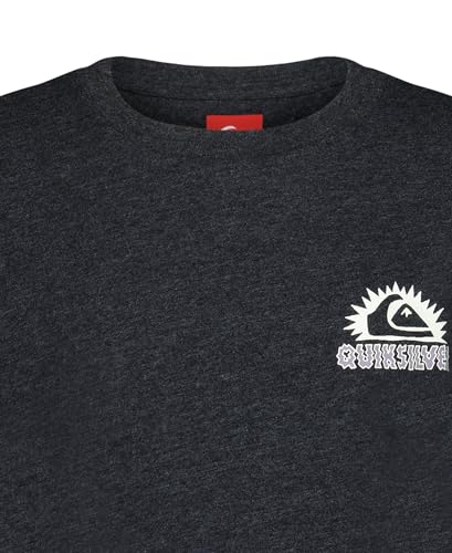 Image of Quiksilver Boys' Short Sleeve Logo Graphic T-Shirt, Soft & Comfortable, Regular Fit