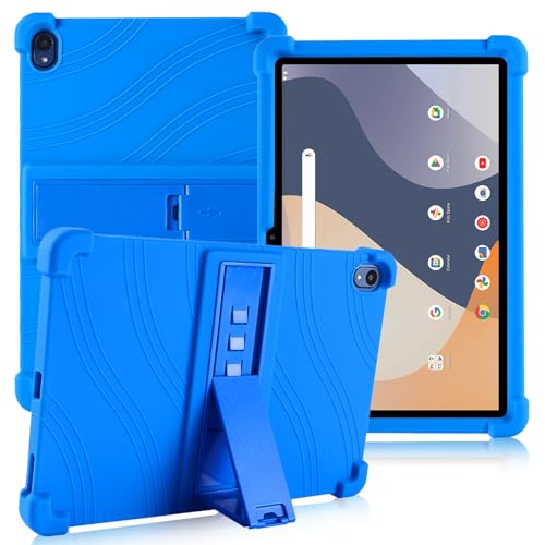 ATOOZ for Walmart Onn 10.1 Inch Tablet Case Kids 2024 (Model:100135925) Soft Silicone Case for Onn 10.1 Gen 4 Tablet with Stand (Blue)