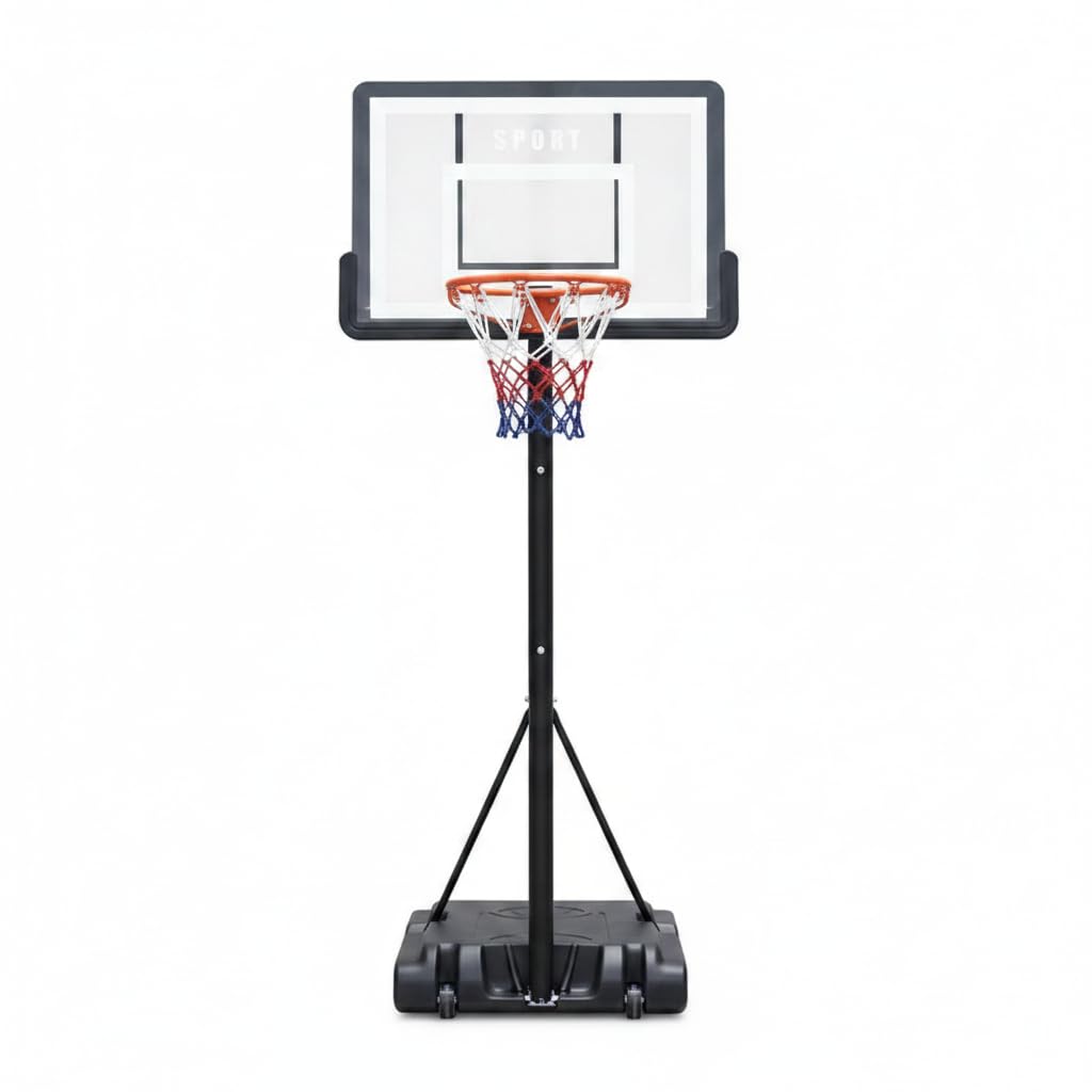 Canasta de Baloncesto Portátil Ajustable para Niños y Adolescentes | Aro de Baloncesto con Base Rellenable, 0181