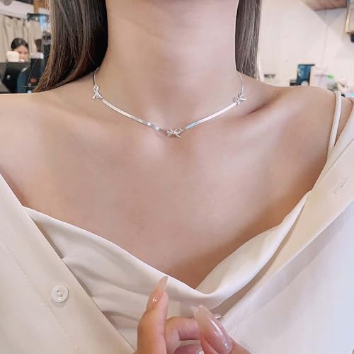 Collier réglable pour femmes en argent résolvant les problèmes de taille - 2