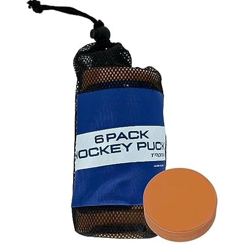 TronX Weighted Orange Ice Hockey Pucks Cover