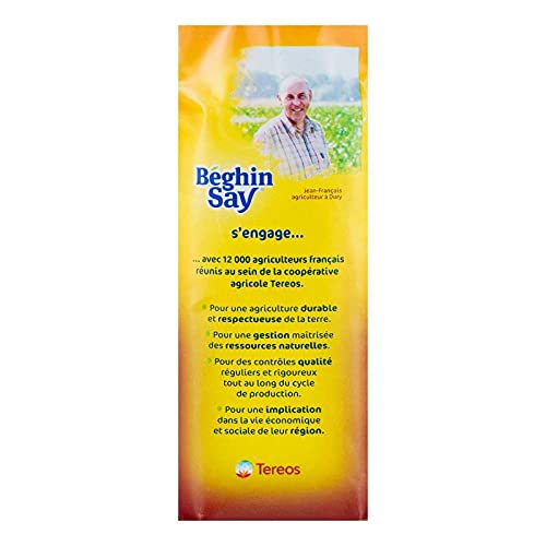 BEGHIN SAY - Saveur Vergeoise 500G - Sucre à la saveur incomparable - Idéal pour la pâtisserie et les desserts - 500 grammes de douceur exquise! - Lot De 4