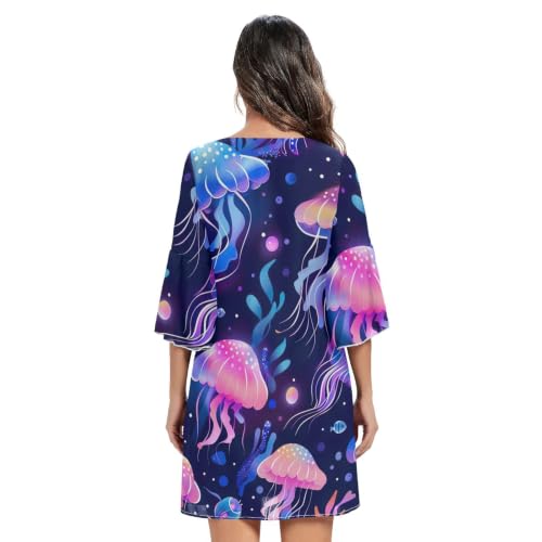 Robe mousseline de soie légère col V pour masquer les complexes avec style - 4