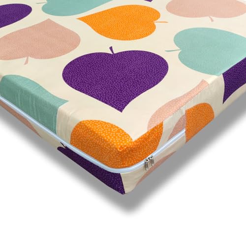 Image of WELLFIT Premium Glace Cotton 300 TC Mattress Cover /Protector for Single Size Bed with Zip /Chain /3x6 ft / 36x72x6 inch
