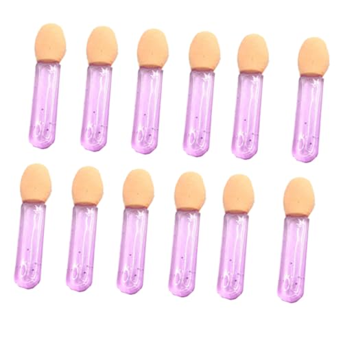 IWOWHERO Makeup Brush Set Double Sided Eyeshadow Brushes Latex Cotton Portable for Travel Daily Use