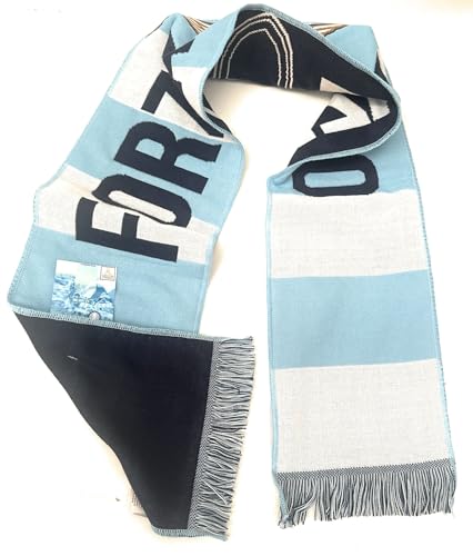 TOYSGIOCATTOLI ABCTEXILE Nuova Sciarpa Lazio Tifoso Jaquard Ufficiale -Scritta - (S.S.Lazio) - 140 X20 CM Circa Prodotto Ufficiale Autorizzato con Ologramma