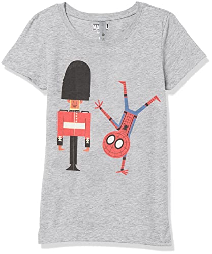 T-shirt Marvel Girl Make Him Laugh gris chiné en taille M pour fille