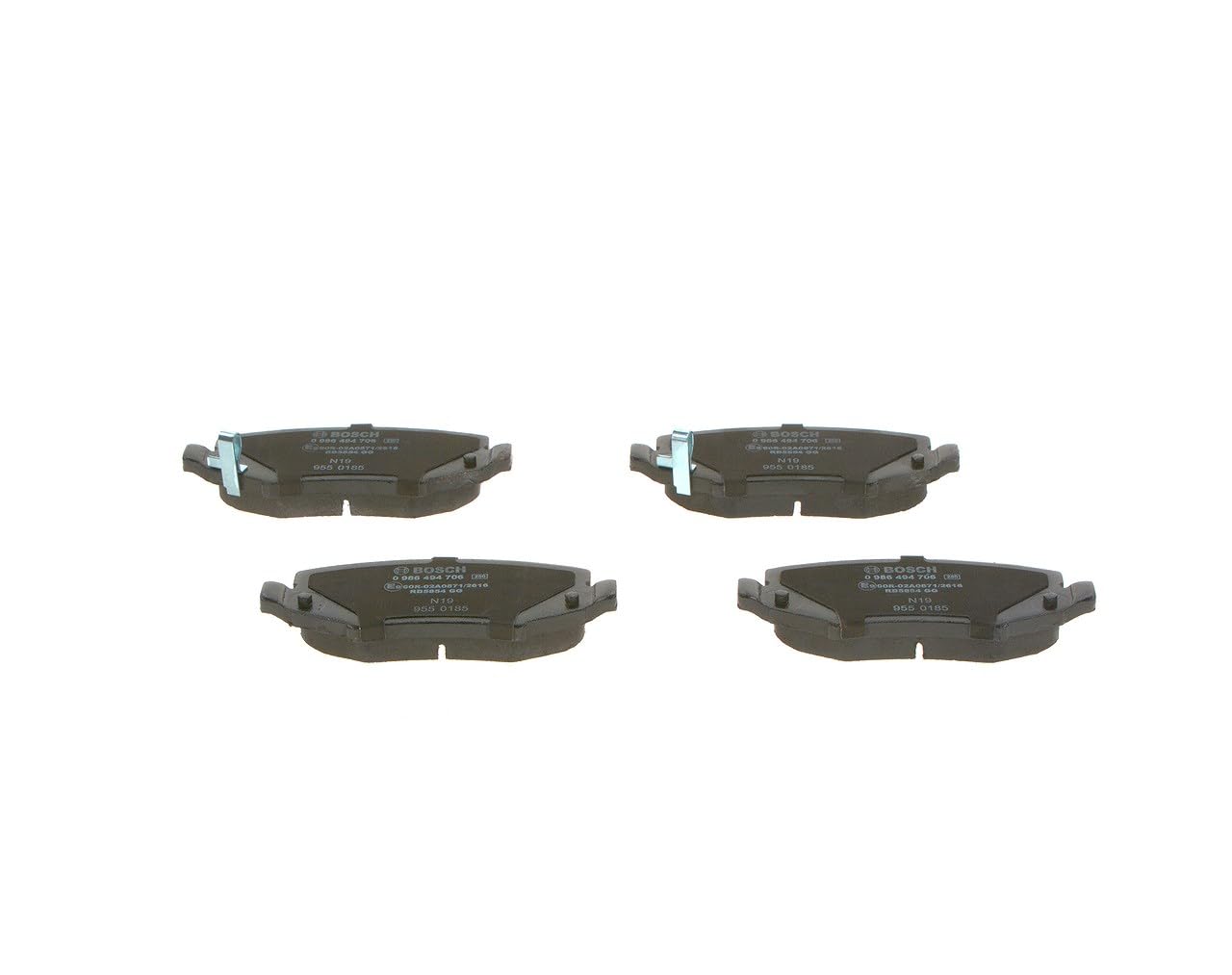 BOSCH Bremsbelagsatz, Scheibenbremse 0986494706