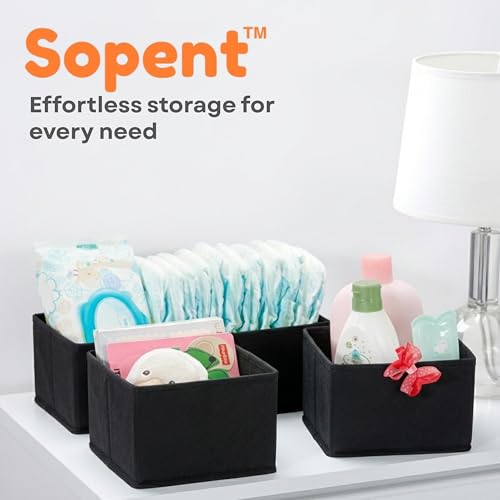 Image of Sopent 6 Pcs Foldable Wardrobe Organizer for Clothes (Black)