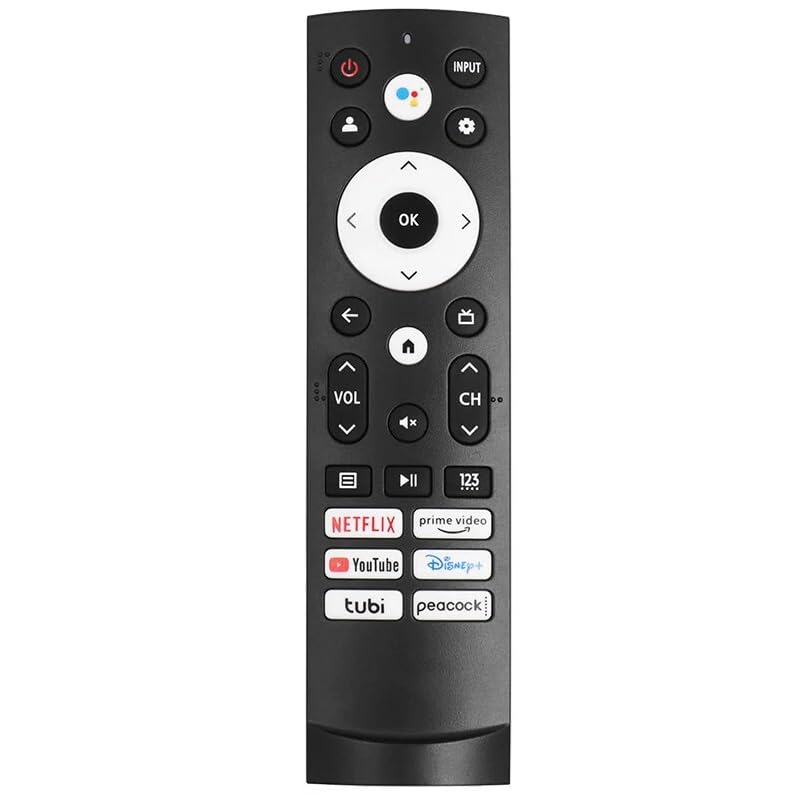 Amtone ERF3M90H ERF3V90H ERF3A90Replacement Remote Control for Hisense Smart Google TV Works with 43A6H 50A6H 55A6H 65A6H 75A6H 50U6H 55U6H 65U6H