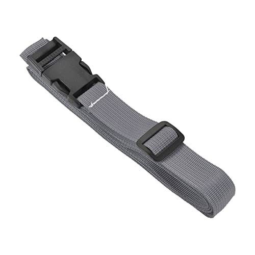 Image of M METERXITY 1 Pack Luggage Straps- Travel Baggage Accessory Adjustable Suitcase Belt with Quick Release Buckle, Apply to Travel (1.5 Meters, Gray)
