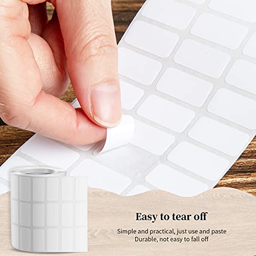 Tigilt Small Labels - 0.4X0.8In Writable Stickers For Diamond Painting Accessories, Organizing & Storage Bins, Jars & More. Removable & Easy Peel-Off, White Label Stickers #TOP6