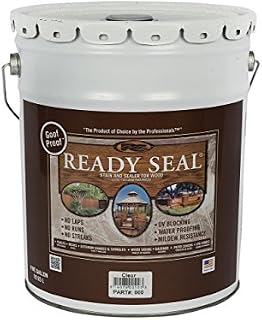 Ready Seal 500 Clear, 5-Gallon Exterior Wood Stain and Sealer, 5 Gallon