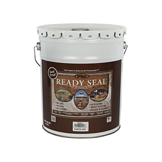 Ready Seal 500 Clear, 5-Gallon Exterior Wood Stain and Sealer, 5 Gallon