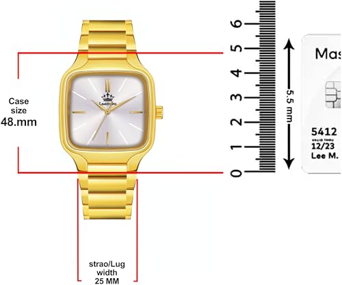 Image of LIMESTONE Classic Series Men Analog Watch - Stainless Steel Mesh Strap with Elegant Dial & Roman Numerals | Quartz Wristwatch for Casual & Formal Wear