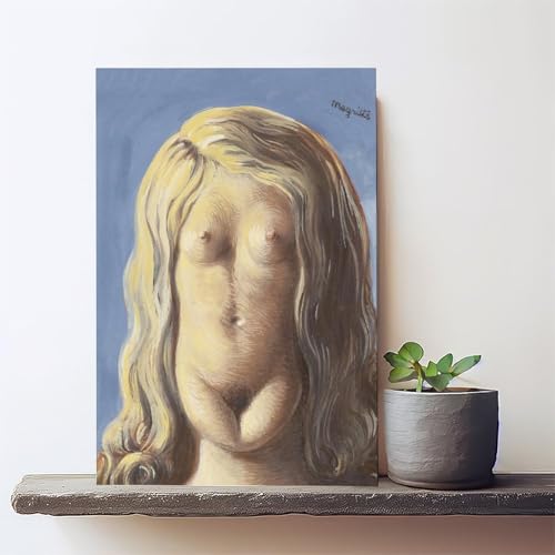 Toile Magritte Le Viol - Solution déco murale originale pour salon et bureau
