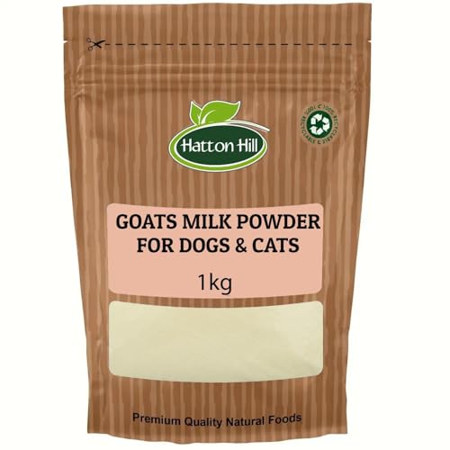 Goats Milk Powder for Dogs & Cats 1kg by Hatton Hill | Goat Milk for use as High Protein Hypoallergenic Digestion Anti-inflammatory Powdered Instant Meal Topper