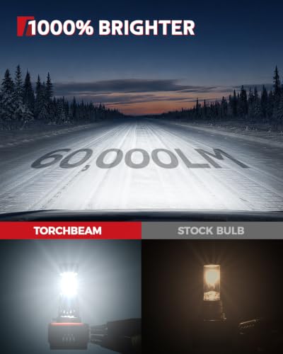 Image of Torchbeam H11B LED Bulbs, 60000LM Super Bright 6500K Cool White, 1:1 Mini Size H11B Fog Lights, 12000RPM Cooling Fan, Copper Board Heat Dissipation, 60000H Lifespan, Pack of 2