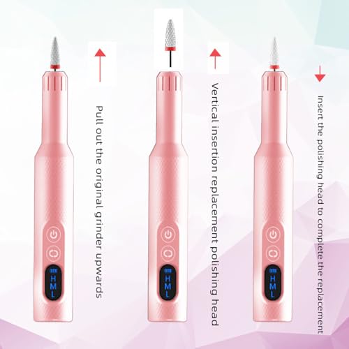 Pinkiou Lima Eléctrica de Uñas Recargable Inalámbrica miniatura 5