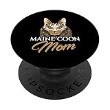 maine coon mom kitty gatto amante gatto gatto gatto animale razza animale popsockets popgrip intercambiabile