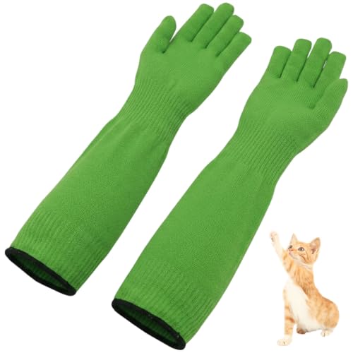 Guantes para gatos a prueba de mordeduras que eliminan arañazos al recortar uñas