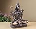 SHIVAJI ARTS Shiva Statue, 21 CM Bonded Bronze Meditating Lord Shiva Idol, Shiv, Siva, Adiyogi. Hindu god of Yoga,Dance,Arts,Meditation,Time & Destruction.