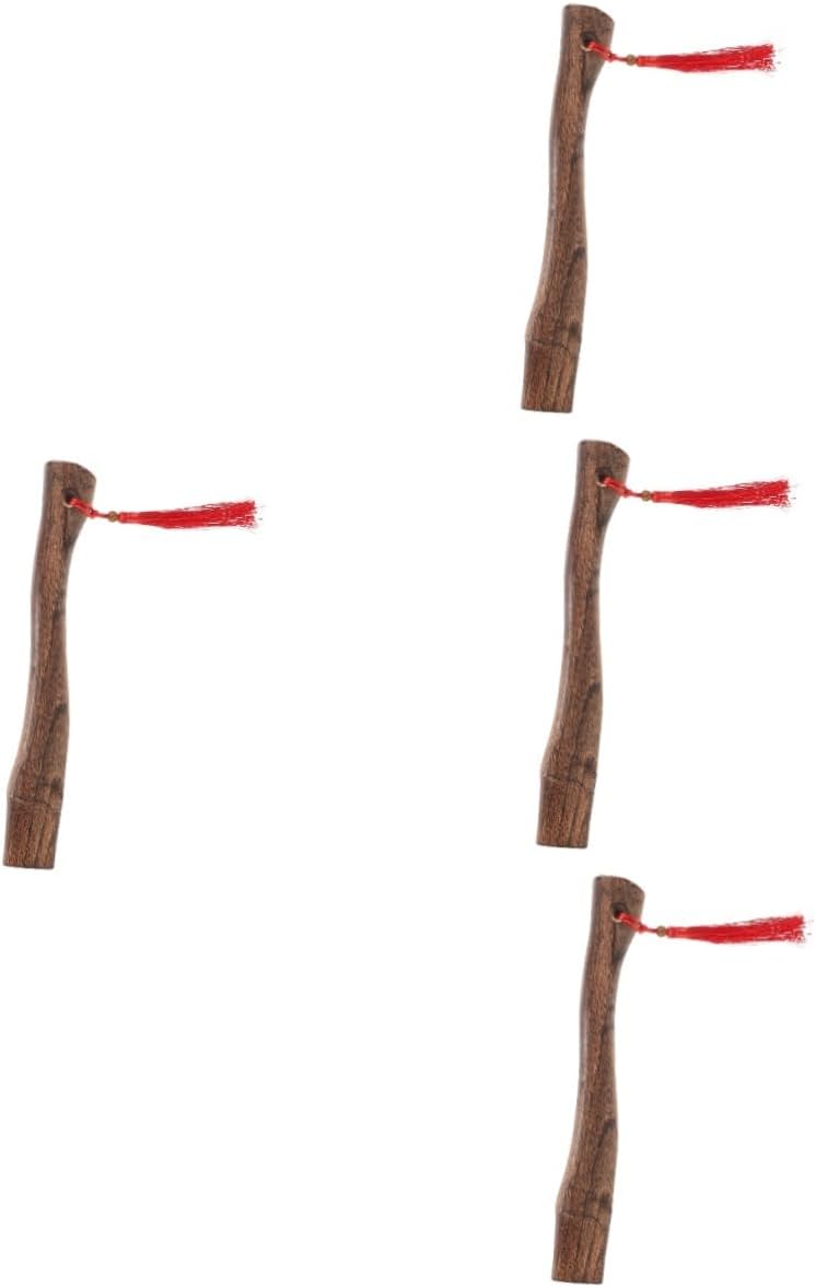 Angoily 4pcs Camping Hatchet Handle Hand Replacement Woodworking Wooden Wood Tool Travel