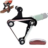Belt Sander Adapter for Angle Grinder, Pipe or Tube Sanding Attachment, US 5/8-11 Thread, Easy Assem