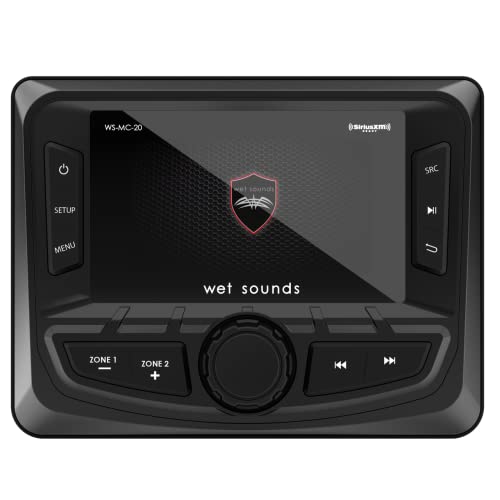 Wet Sounds | WS-MC-20 | Compact 2-Zone Media Receiver Source Unit with SiriusXM-Ready® - Thumbnail 2