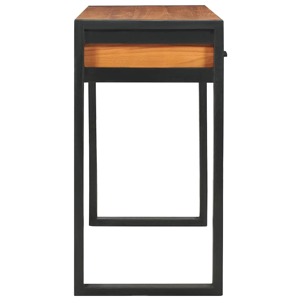 Scrivania a 2 cassetti 100 x 40 x 75 cm in legno massello di teak