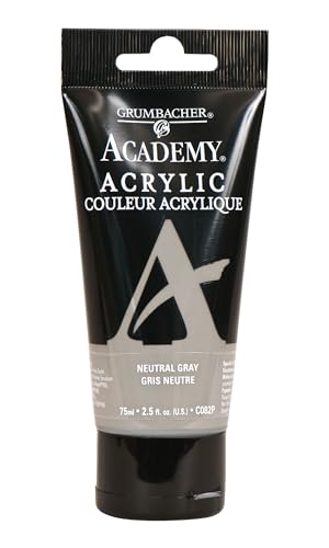 Preisvergleich Produktbild ACADEMY ACRYLIC NEUTRAL GRAY 75ML