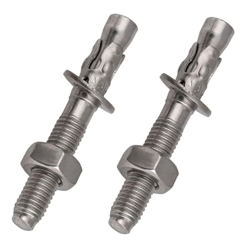 Cabilock 2 Pezzi Ancoraggi a Cuneo in Acciaio Inossidabile a Espansione Per Calcestruzzo Per Fissaggi Robusti e Sicuri in Pareti e Soffitti in Calcestruzzo