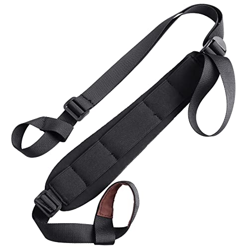HANAMO Shotgun Sling Non-Swivels Airsoft Gun Sling Padded Rifle Sling Strap 2 Point Sling Non-Slip Two Point Sling Shoulder Pad Loop Sing for Airgun