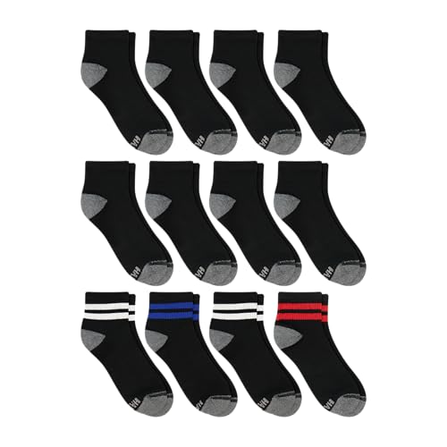 Image of Hanes Men's Socks, Active Cool X-temp Lightweight Moisture-wicking Cushioned Ankle, Crew and No Show, 12 and 14 Pair Packs