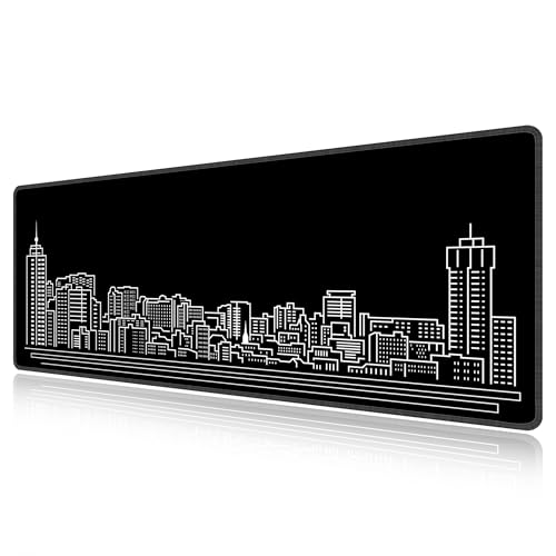 Tapis de souris de jeu XXL LL-COEUR noir 130x50cm pour bureau et PC gamer