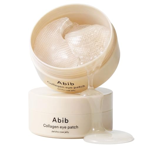 Abib Collagen Peptide Eye Patches for Wrinkles & Fine Line with Jericho Rose Jelly, 60 Count, Korean...