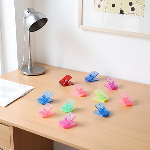 10 transparente Binder-Clips, multifunktionale Papierklemmen und Halter für Büro, Rechnungen, Ordner