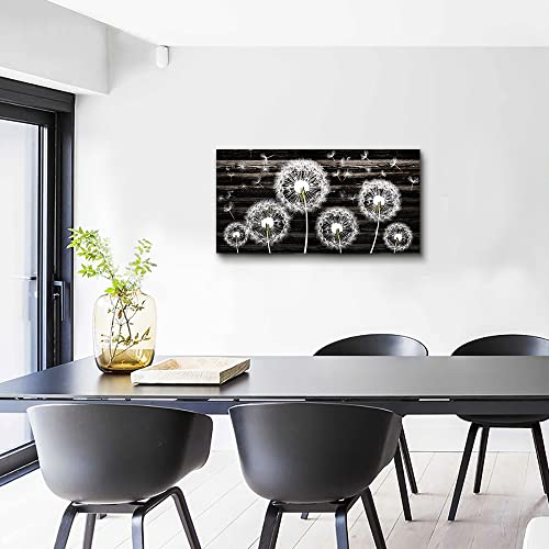 Canvas Wall Art For Bedroom Large Size Wall Decor For Living Room Fashion Wall Decorations For Kitchen Abstract Paintings Office Decor White Dandelion Flowers Pictures Artwork Posters Home Decoration #TOP7