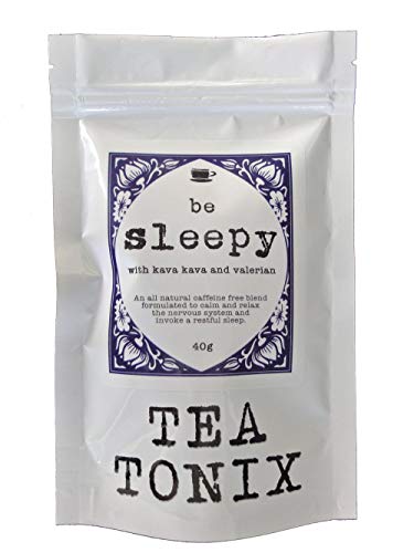 BE Sleepy Relaxing Bedtime Tea with Valerian, Kava Root, Chamomile, and Lavender 40g - for Relaxing, Calming The Nervous System, and Promoting a Restful Sleep
